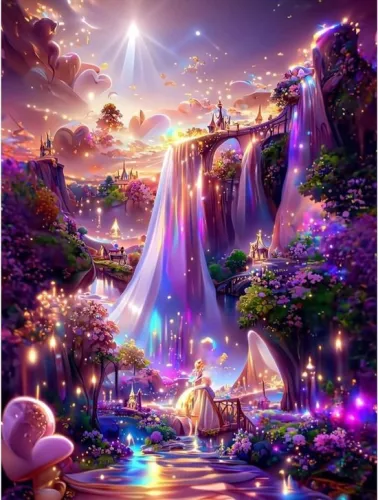 merkloos Wonderland Diamond Art - Full Round Diamond Painting Kit - Diamond Embroidery - Art Craft Kits - Adults - Diamond Painting Kits - Paintings Diamond painting (9508451716453)