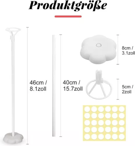 merkloos 20 balloon holders - reusable balloon stand - table balloon stand - festival birthday party wedding decoration (8785307262192)