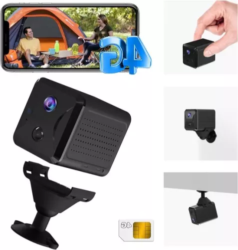 merkloos 4G LTE Surveillance Camera Without WiFi - SIM Card - 5200mAh Battery - 160° Viewing Angle - AI Motion Detection - 10m Night Vision (6152126554562)