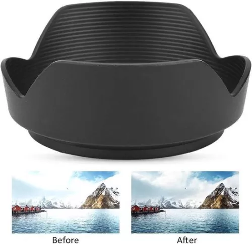 merkloos Camera Lens Hood HB-53 Black Plastic Lens Hood for Nikon AF S 24-120mm F 4G ED VR Lenses with Content . (8785310189271)