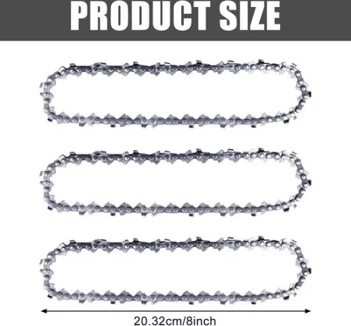 merkloos Saw chain 20 cm 11 mm 33 TG compatible with Einhell ForteXXA 18-20 TH & GC-LC 18-20 Li T - Low-kickback chain - WORX WG349E.9 . (6152356614661)