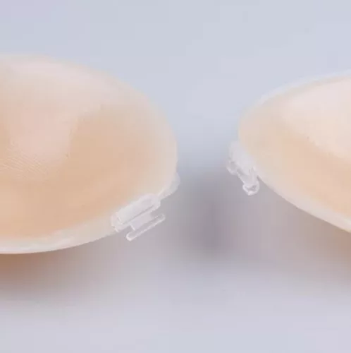 merkloos Silicone Bra - 4x Thick - C-cup - Removable adhesive pads - Push-up silicone breast enlargement pads - For swimwear and bikinis - Comfortable padding - Invisible and washable - Women (8410900115780)