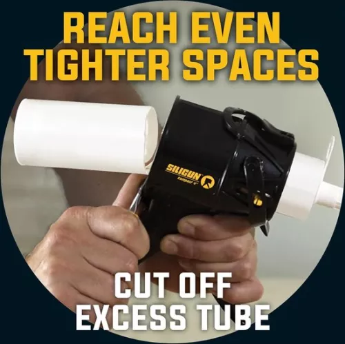 merkloos Anti-Drip Extreme-Duty Caulking Gun - Patented New and Innovative Design - Lightweight ABS Frame - For the Smallest to the Largest Jobs - Professional Use (8785301319779)