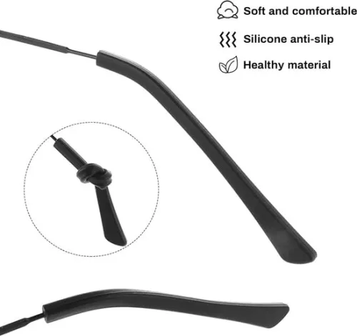 merkloos 20 pairs of silicone coated eyeglass end caps - non-slip temple repairs - soft non-slip coating - non-slip temples - temples (6152350584588)