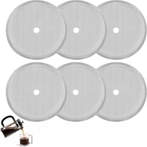 merkloos French Press Replacement Filter Sieve 1 Liter - Stainless Steel Coffee Press Filter - Mesh Replacement Filter Sieve - Coffee Press Sieve - 1000 ml - 8 Cups (8785310229946)