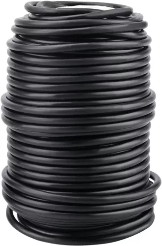 unbranded Black binding wire - 3.5 mm plant wire - 20 m - rubber - plastic (9507373872582)