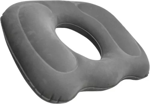 merkloos Inflatable donut cushion 45x40 cm - with holes 13x15 cm - Pain relieving seat cushion - for home and office (6116399428081)