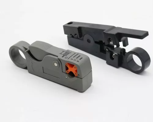 merkloos PREMIUM LAN Network Tester Set - Including Case - RJ45 / RJ12 / RJ11 / CAT5 / CAT5e / Cat6 / UTP / LAN - Cable Tester with Crimping Pliers & LSA Pliers (8720514720066)