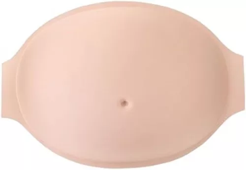 merkloos Realistic Artificial Silicone Fake Pregnancy Belly - Lightweight and Breathable - For Stage Performance, Photography, Cosplay (6152532220204)