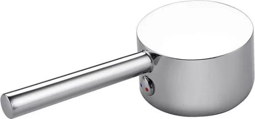 merkloos Single handle faucet handle set 25mm/35mm/40mm cartridge - universal metal replacement handle - knob and adjusting screw - polished chrome (8785309523208)