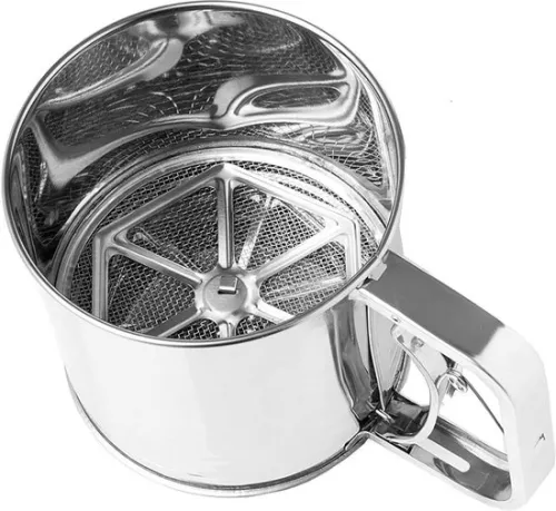 merkloos Sieb, Mehlsieb, Puderzucker, Küchensieb - Edelstahl - 500 g (4800437595256)