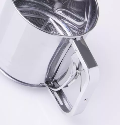 merkloos Sieb, Mehlsieb, Puderzucker, Küchensieb - Edelstahl - 500 g (4800437595256)