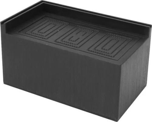 merkloos Furniture Raiser Feet - Rectangular Leg Mat - Elevated Rubber Bed Foot - Cabinet Foot Pads - Black - 3 Inch - Pack of 4 - Room Furniture - Sofa Lifts (8785301426507)