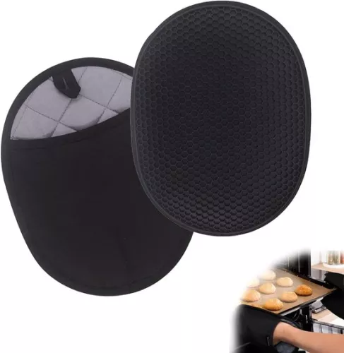 merkloos Heat Resistant Silicone Pot Holders - 2 Pieces - Ergonomic Design for Cooking and Baking (9509485899617)