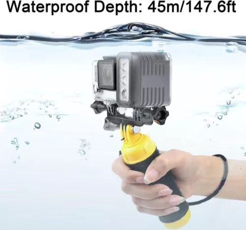 merkloos Waterproof LED Video Light for Cameras - Dimmable Underwater Light - Dive Light - Compatible with GoPro 4 3 2 1 . (8785311195400)