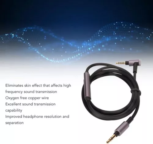 merkloos Replacement Upgrade Audio Cable for Sony WH XB910N XB 950BT 900N 700 MDR 1A MDR 100abn MSR7 1rmk2 100AAP ATH MSR7 Headphone Cable with Microphone . (6152348780718)