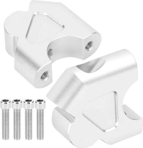 merkloos Handlebar Riser Grip Bar Riser Mounting Adapter R1200GS R1250GS - Black . (6152312276278)