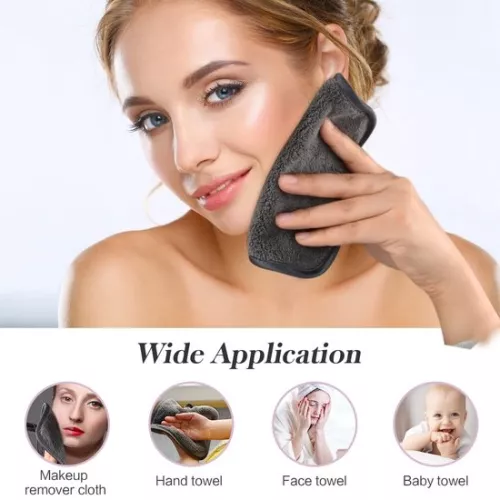 merkloos Microfiber makeup remover, soft facial cleansing cloth, absorbent washcloth, facial tissues (8998339786677)
