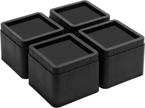 merkloos Set of 4 Adjustable Bed Risers - Robust Furniture Risers for Beds - Stackable and Adjustable - 2 Inch (6150704629688)