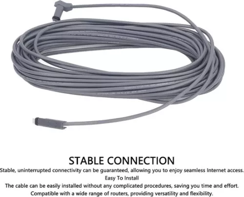 merkloos Replacement Cable 30ft for Rectangular Satellite V2 - Internet Kit Satellite Cable Extension - Waterproof - Multifunctional (8785306193176)