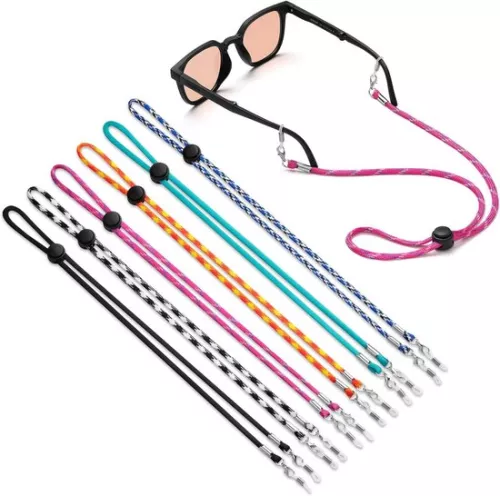 unbranded Glasses Strap - Sporty Glasses Holder - 6 Pieces - Unisex (9501546266536)