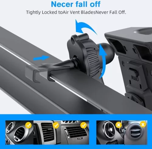 merkloos Tablet, windshield and dashboard holder, 360 degree rotatable, compatible with iPad Mini/Pro/Plus, size 4.7 - 12.9 inches (5487569271136)