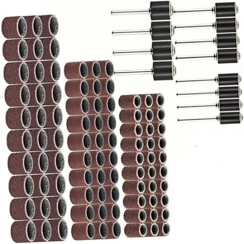 merkloos Insert Rings Sand Ring Sand Drum Steel Copper Sand 102 Pieces - Sanding Belt Sand Drum Rotary Abrasive Sanding Ring - Grinding Polishing Tool in HTML . (8785310159922)