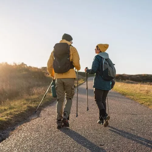 merkloos Nordic walking caps - Trekking pole caps - 6 pieces - Nordic walking pole caps - Universal - Walking pole caps - Walking pole - End caps for walking poles - for trekking poles - asphalt - gravel and mountains (9193396578473)