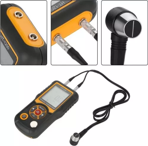 merkloos Digital Ultrasonic Thickness Gauge HT-1200 Measuring Range 12-225mm Four-Digit LCD Monitor. . (8785309128892)