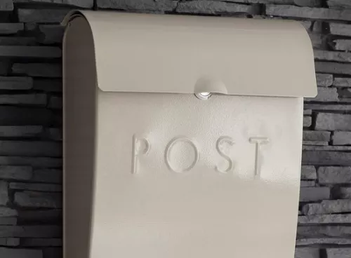 merkloos Letterbox Lockable wall-mounted letterbox - Weather-resistant design - Powder-coated steel - H37 x W25 x D9 cm (6152915057052)