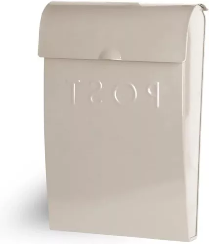 merkloos Letterbox Lockable wall-mounted letterbox - Weather-resistant design - Powder-coated steel - H37 x W25 x D9 cm (6152915057052)