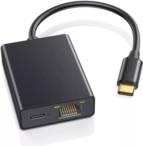 merkloos USB C to Ethernet Adapter for Chromecast and Other Devices - Stability and Speed up to 100 Mbps (6151803919946)