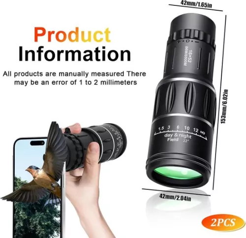 merkloos Monocular Binoculars - Binoculars - Spotting Scope - Monocular - Monk's Binoculars (6151005135182)