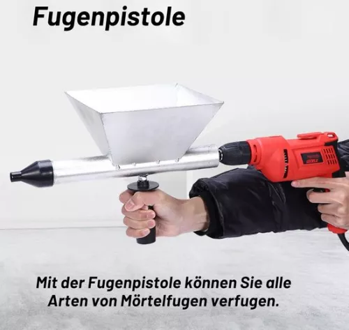 merkloos Mortar gun with four removable nozzles - joints in walls and floors (8785305857338)