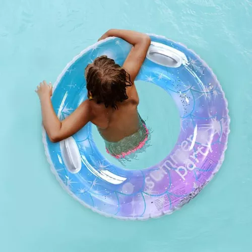 merkloos Large glitter inflatable swimming ring for adults - glitter swimming ring for pool and beach parties (8785304392014)