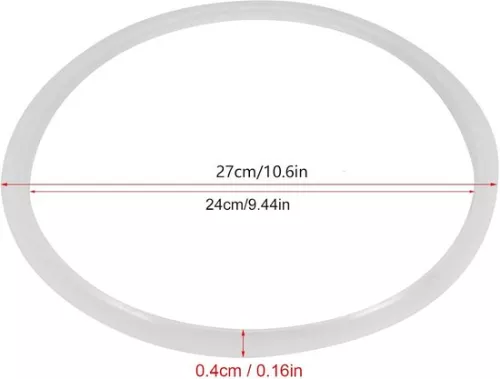 merkloos Gasket sealing ring silicone diameter 24 cm for pressure cooker home replacement (8785308293980)