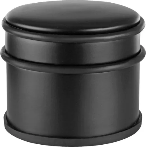 merkloos Door stopper matt black 12 kg solid premium with rubber ring - elegant heavy door stopper in a modern design (8785302124907)