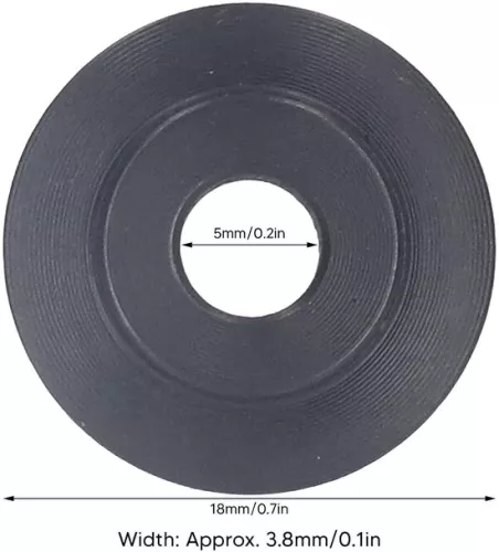 merkloos 10-Piece Set of Spare Wheels for Tube Cutters - 18mm OD 5mm ID 38mm Thin Manganese Steel Tube Cutters - Copper and Aluminum Tubing (6152345585552)