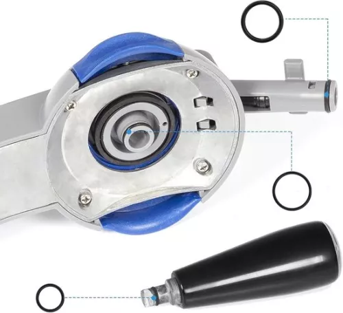 merkloos Sealing O-rings maintenance set for Perfect Draft beer tap - including tap and keg seals (6 pieces) - Suitable for HD3600, HD3610, HD3620, HD3720 - Parts for beer tap installation with keywords: maintenance set, Perfect Draft. (8785335786769)