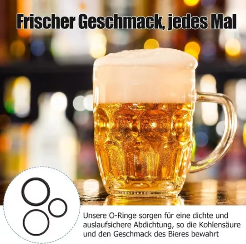 merkloos Sealing O-rings maintenance set for Perfect Draft beer tap - including tap and keg seals (6 pieces) - Suitable for HD3600, HD3610, HD3620, HD3720 - Parts for beer tap installation with keywords: maintenance set, Perfect Draft. (8785335786769)