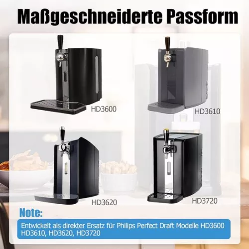 merkloos Sealing O-rings maintenance set for Perfect Draft beer tap - including tap and keg seals (6 pieces) - Suitable for HD3600, HD3610, HD3620, HD3720 - Parts for beer tap installation with keywords: maintenance set, Perfect Draft. (8785335786769)