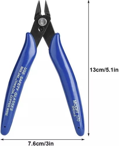merkloos Contetn in 3D printer wire cutting pliers - side cutting pliers - short diagonal pliers - tool compact - Mustool (8785305091169)