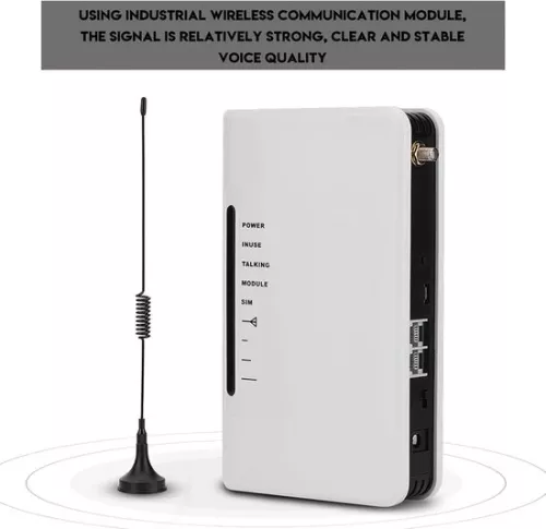 merkloos Analog GSM table telephone wireless terminal GSM module Quadband 850/900/1800/1900 MHz support receiving from telephone landline alarm recording box (EU plug) Gateway. (9501231177833)