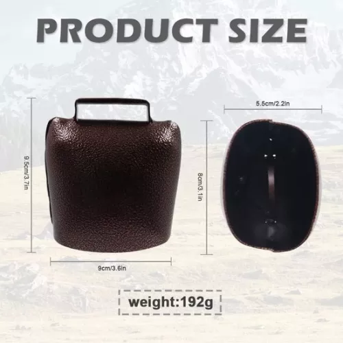 merkloos Metal cowbell with handle - Great noise maker for football matches, school bells and concerts. (9503827393795)