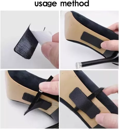 merkloos 3 pairs of removable ankle straps - adjustable - high heels laces - for loose heel pumps. (6152317081006)