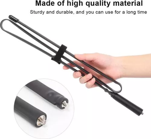merkloos Dual Band VHF UHF SMA-F High Gain Foldable Walkie Talkie Antenna for Ham Radio Communications . (6151917084042)