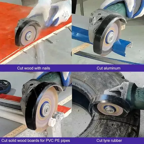 merkloos Angle grinder saw blade Ø 115 mm - 2 pieces circular saw blade 2223 mm bore - fine cut wood metal aluminum laminate wood nails plastic (6152320565524)