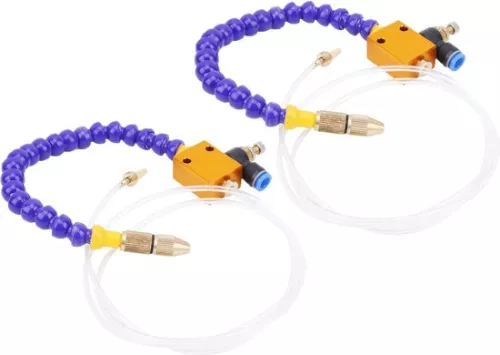 merkloos 2 Pieces Mist Coolant Lubrication Spray System for 8mm Air Line CNC Lathe Milling Drill (8785309345145)