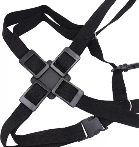 merkloos Adjustable Nylon Saxophone Chest Shoulder Strap Harness - Black, Replacement Saxophone Accessory (9507788762836)