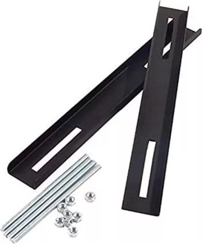merkloos Letterbox Mounting Kit for letterboxes on fences black (6150851051035)